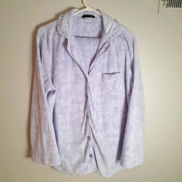 Nicole Miller Other - Nicole Miller Fleece Pajama Set Purple Size XL